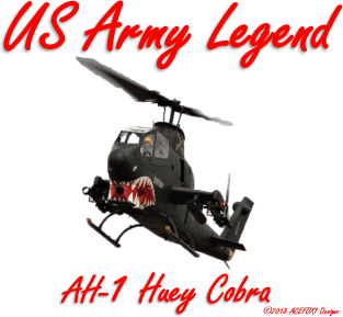 AH-1 Huey Cobra Legend Design Magnet