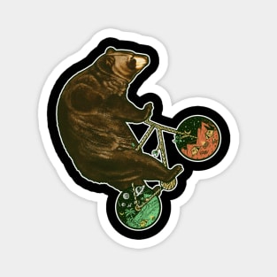 BMX Rider Bear Magnet