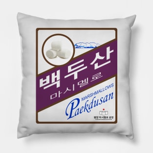 Paekdusan Marshmallows poster Pillow