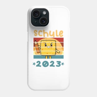 Schule 2023 1. Klasse Kawaii Schulbeginn T shirt Phone Case