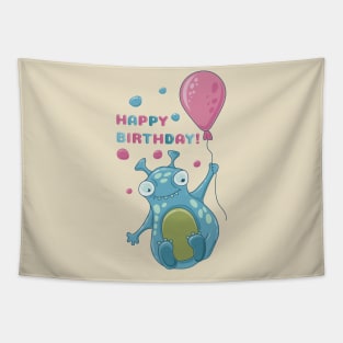 Birthday party with balloon Tapestry