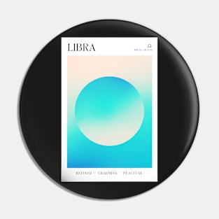 Libra Zodiac Astrology Sign Aura Pin