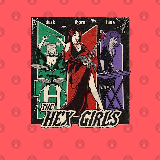 hex girls band by tostsandstudio