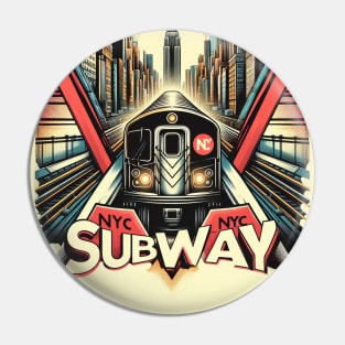New York Subway NYC Subway Train Vintage Pin