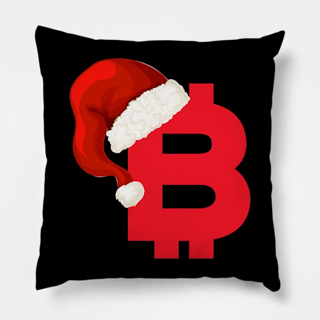 Bitcoin Christmas Pillow by RedSparkle 