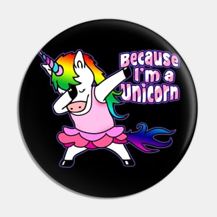 Dabbing Unicorn T-Shirt Tutu Unicorn Dab tshirt - Gift Tee Pin