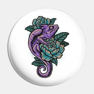 Chameleon flowers Pin