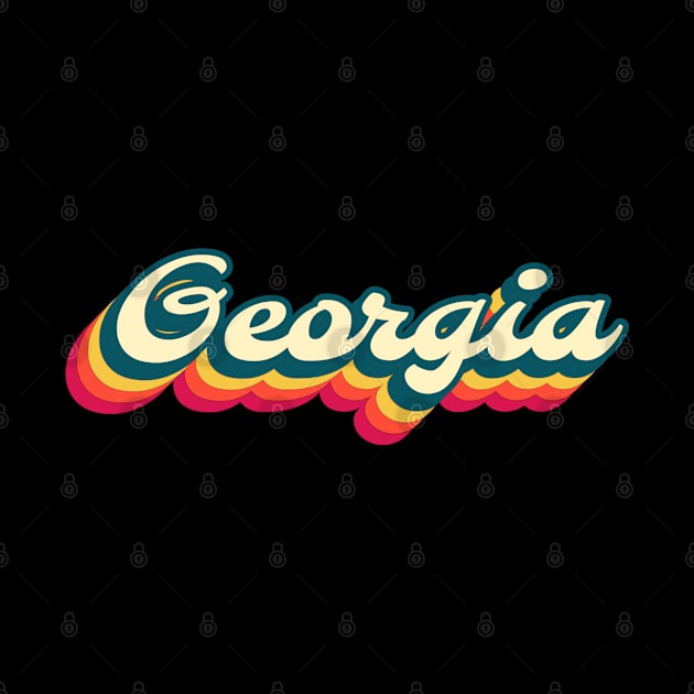 Retro Vintage Sunset Georgia by Inspire Enclave