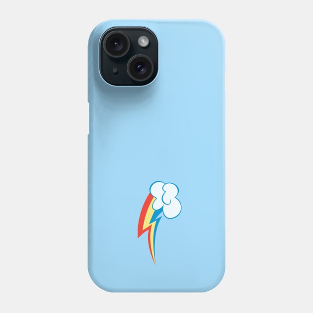 My little Pony - Rainbow Dash Cutie Mark V3 Phone Case by ariados4711