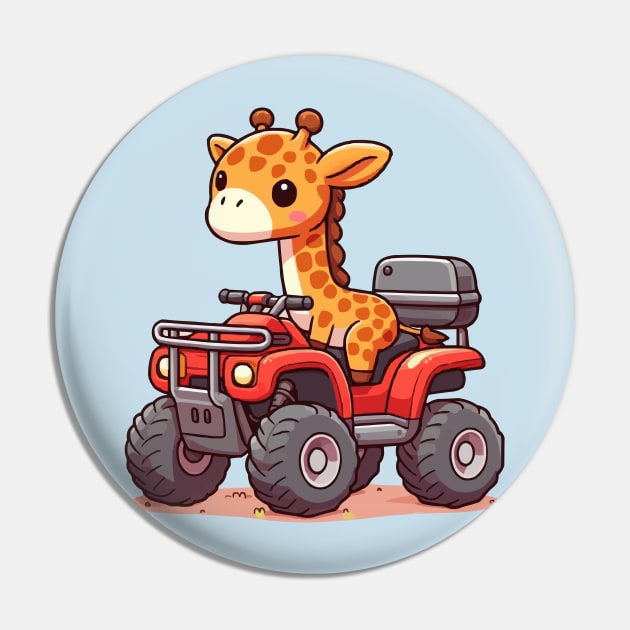 Funny giraffe on ATV Pin by fikriamrullah