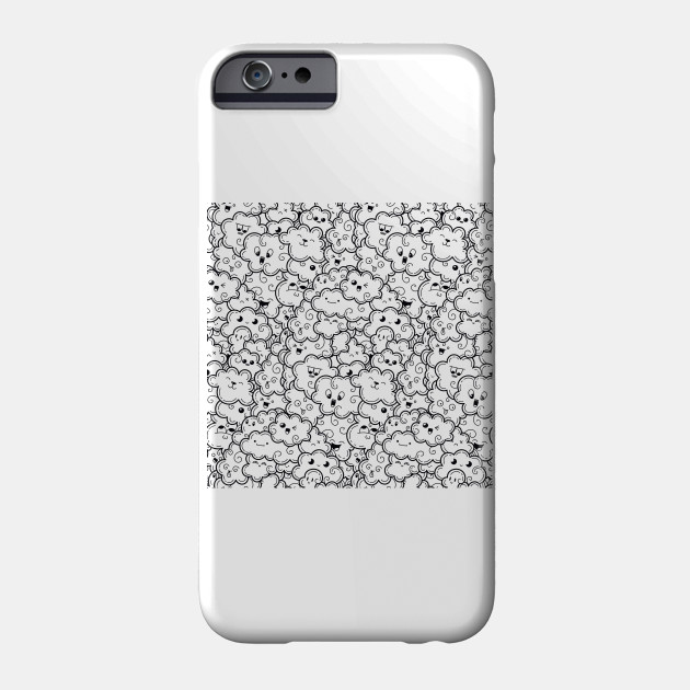 Funny Kawaii Illustration Coloring Pages Clouds Clouds Phone Case Teepublic Witch, lsd, psilocybin, dmt, witchcraft mindscape zone #6 phone case. teepublic