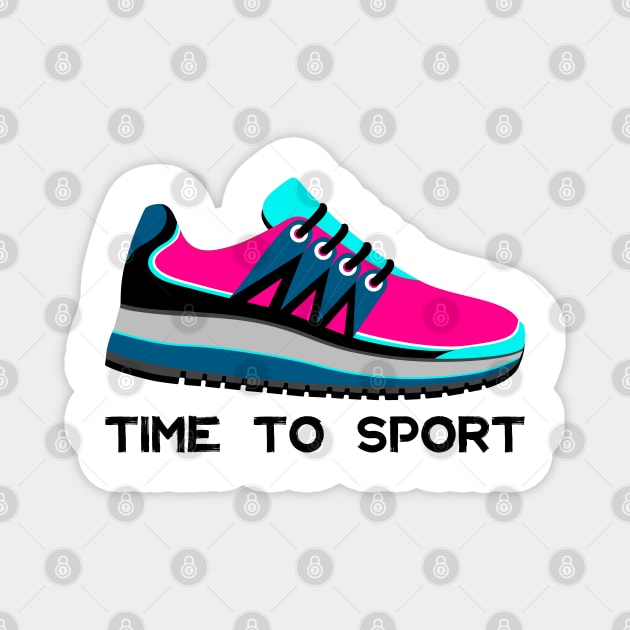 Time to sport Magnet by Frenzy Fox