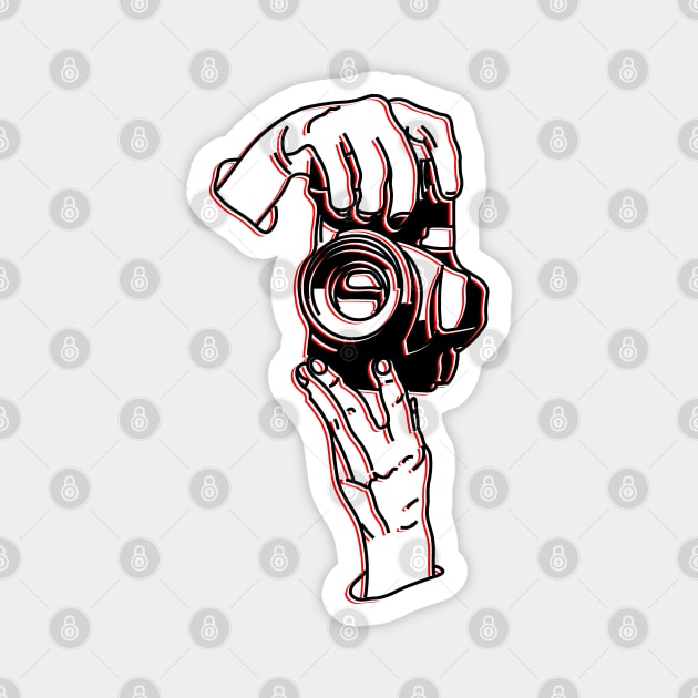 photographer reporter paparazzi photojournalist lensman shutterbug media press Magnet by 4rpixs