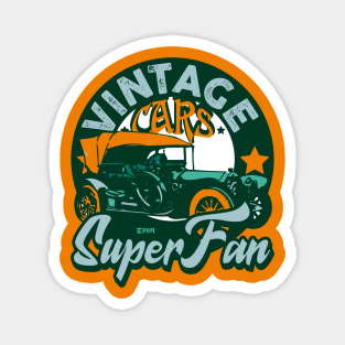 Vintage cars, classic cars, retro cars Magnet