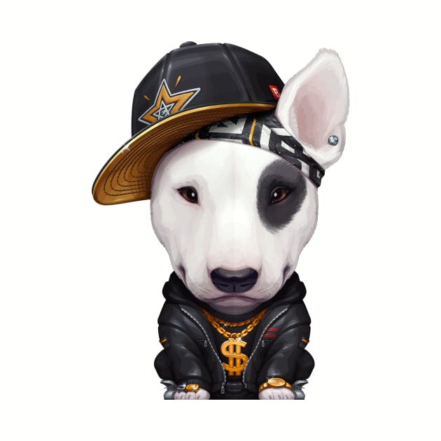 English Bull Terrier Hip-Hop Super Star by stonemask