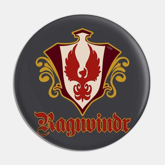 Ragnvindr Crest Pin by LetsGetGEEKY