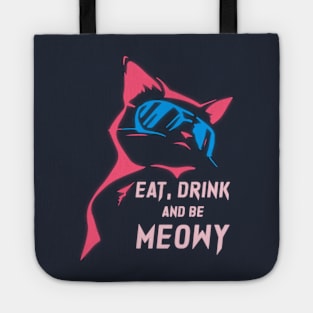 Eat Drink and be Meowy Tote