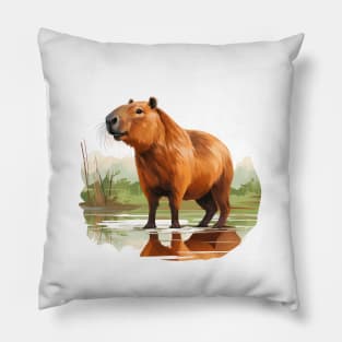 I Love Capybaras Pillow