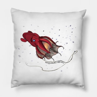 Vampire Squid-white Pillow