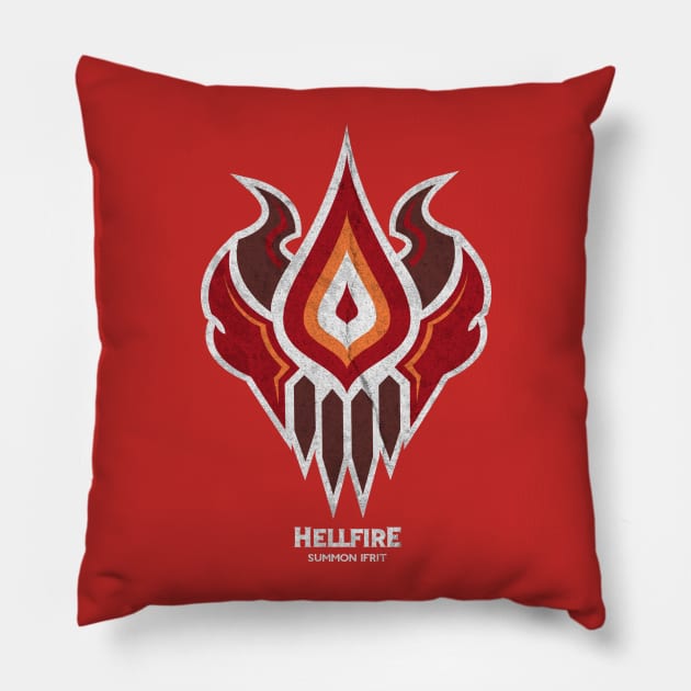 Final Fantasy Ifrit Pillow by nei1b