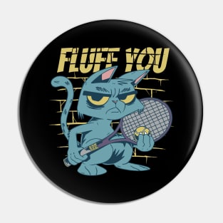 Sassy Cat Tennis Player Pin