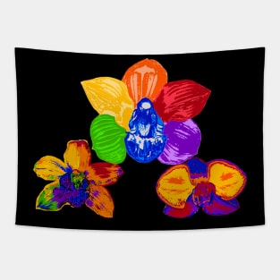 Various rainbow orchids Tapestry