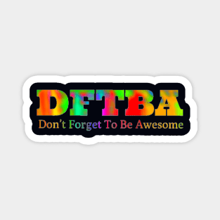 DFTBA (tie-dye) Magnet