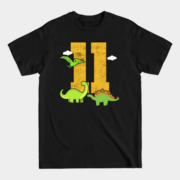 Disover 11th Birthday Dinosaur - 11th Birthday - T-Shirt