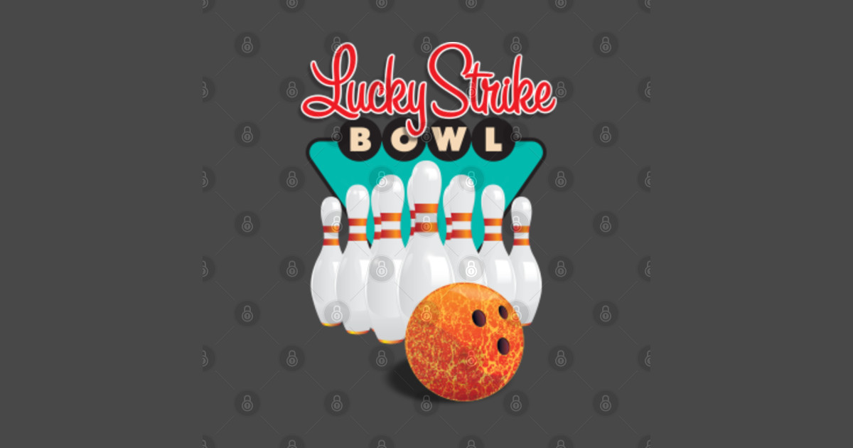 Lucky Strike Bowling TShirt TeePublic