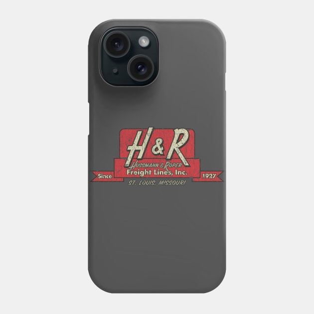 Hussmann & Roper Freight Lines 1927 Phone Case by JCD666