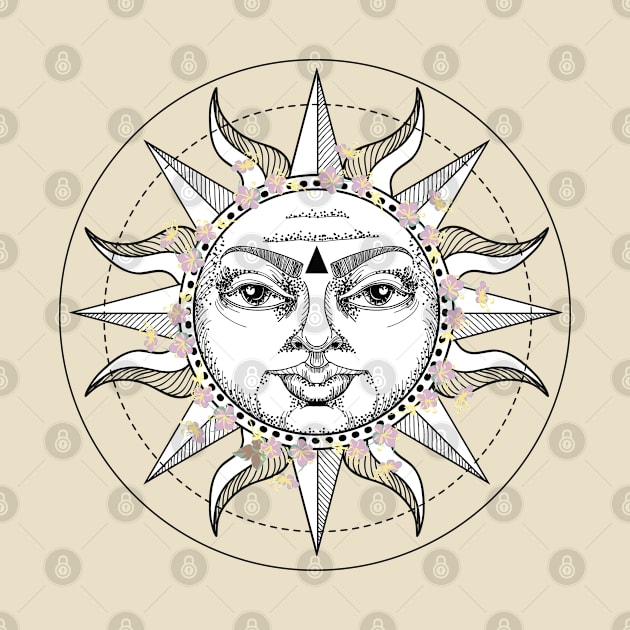 Boho Sun Art by BWXshirts