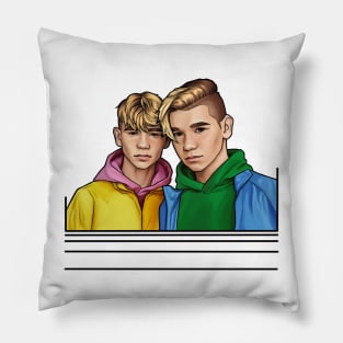 Marcus and Martinus - colors Pillow