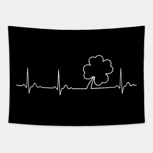 Ireland Shamrock heartbeat Tapestry