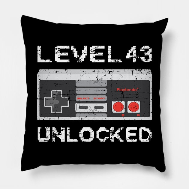 Level 43 Unlocked Pillow by RW