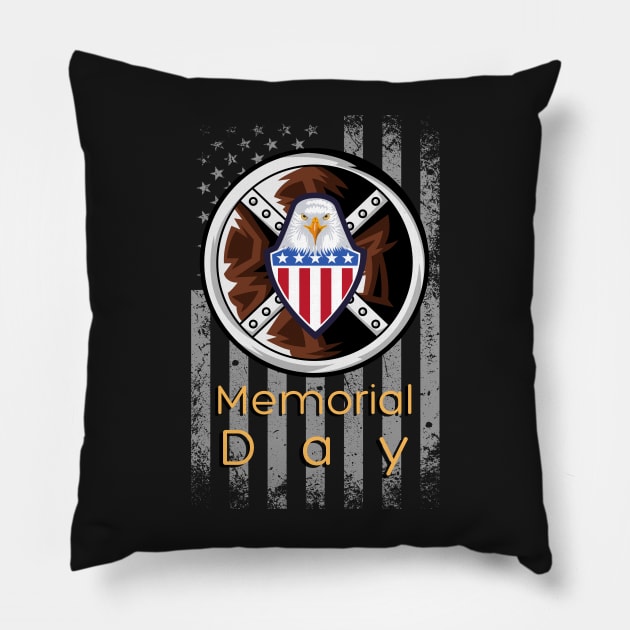 Beautiful Memorial Day Pillow by Color-Lab