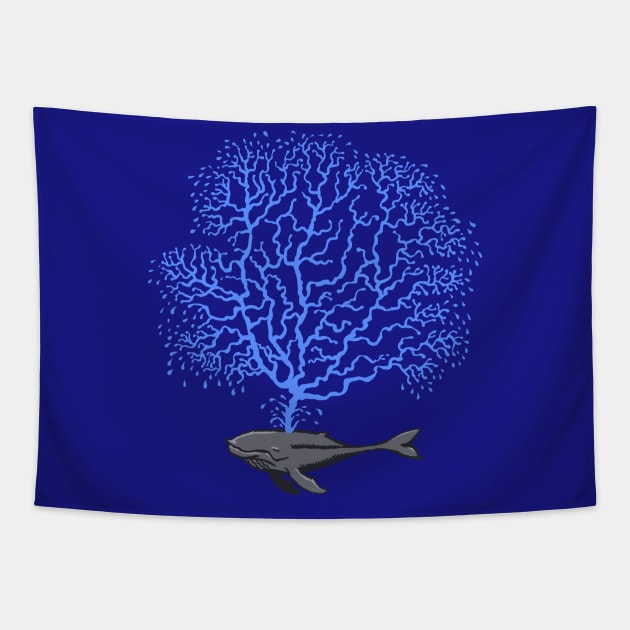 A TREE IN THE OCEAN Tapestry by ugurbs