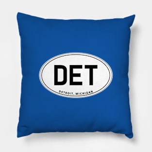 Detroit Euro Sticker Design Pillow