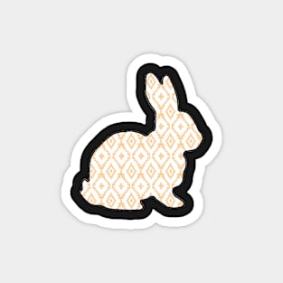 Rustic Yellow Aztec Show Rabbit - NOT FOR RESALE WITHOUT PERMISSION Magnet