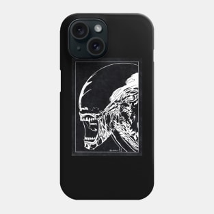 XENOMORPH - Alien (Black and White) Phone Case