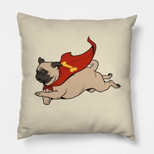 Super Pug Pillow