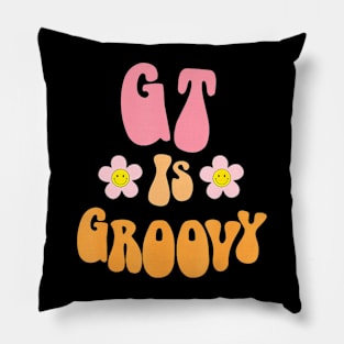 Groovy Gt Teacher Gifted And Talented Teacher Team Group Pillow