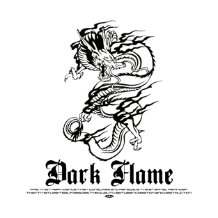 DARK FLAME WHITE T-Shirt