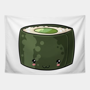 Kawaii food avocado roll Japanese style Tapestry