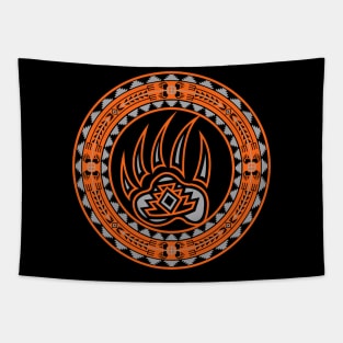 Bear Spirit (Orange) Tapestry