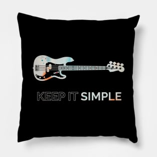 Keep It Simple P-Style Bass Guitar Texture Pillow