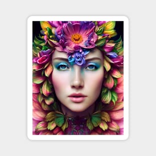 Flowers Queen Magnet