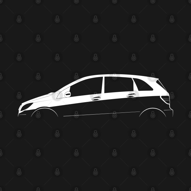 Mercedes-Benz B-Class (W245) Silhouette by Car-Silhouettes