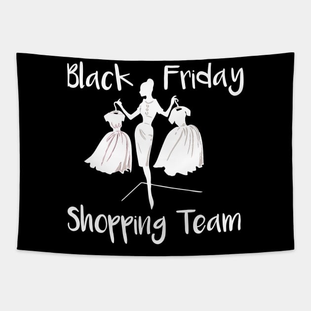 Black Friday Shopping Team Tapestry by DANPUBLIC