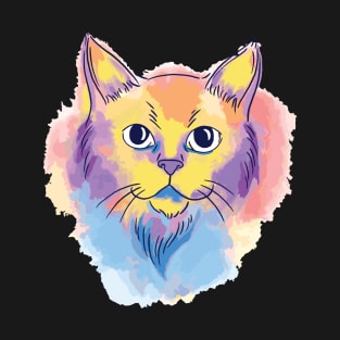 bright color cat T-Shirt