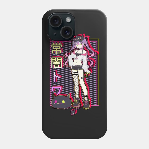 Tokoyami Towa and Bibi Hololive Phone Case by TonaPlancarte